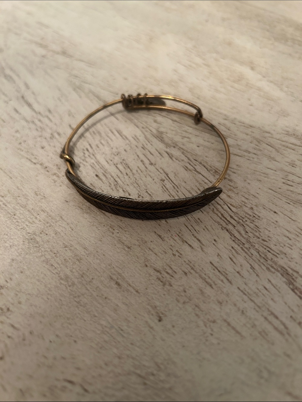 Alex and Ani feather bangle bracelet